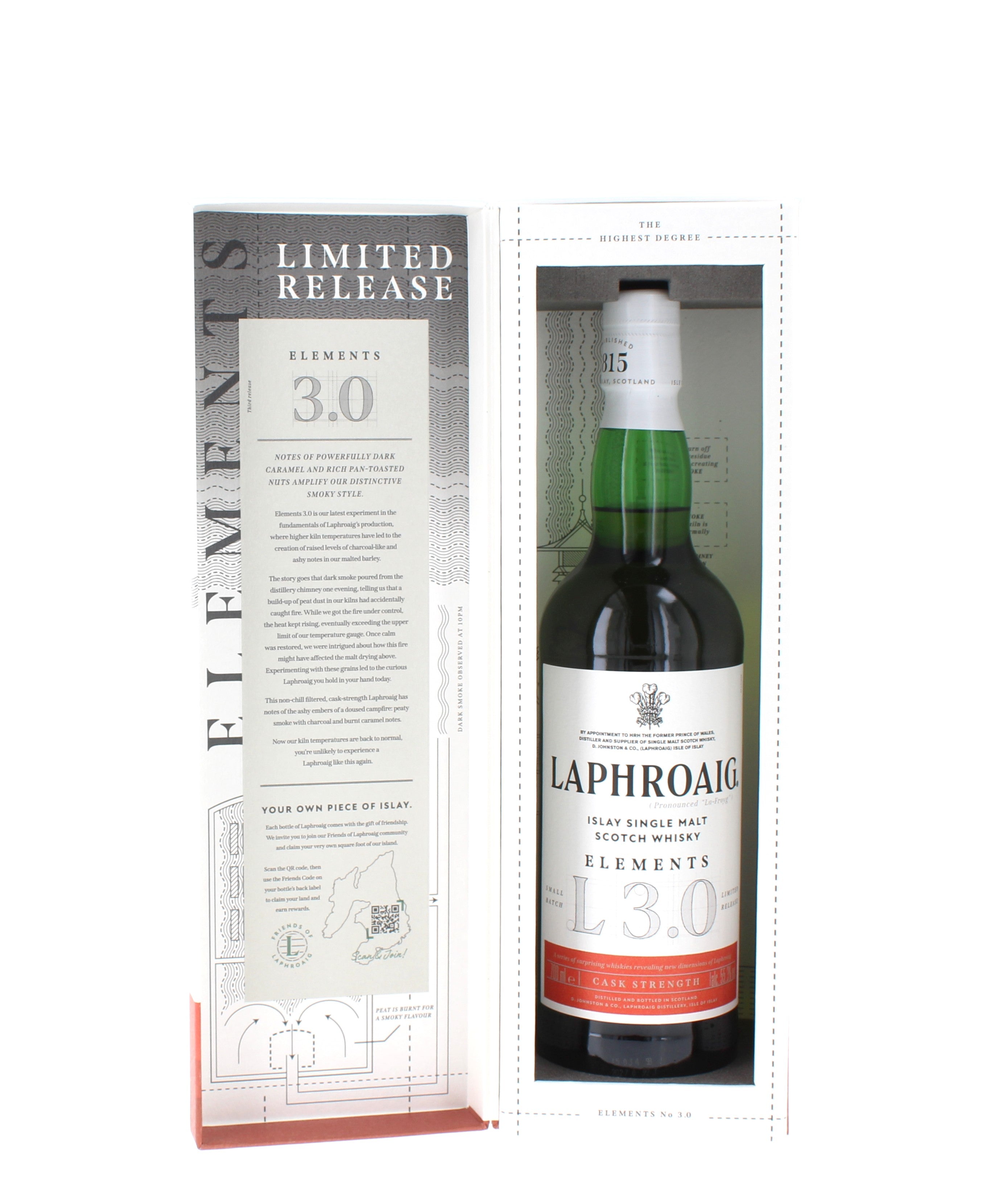 Laphroaig Elements 3.0 Limited Release Cask Strength Single Malt - 70cl 55.3%