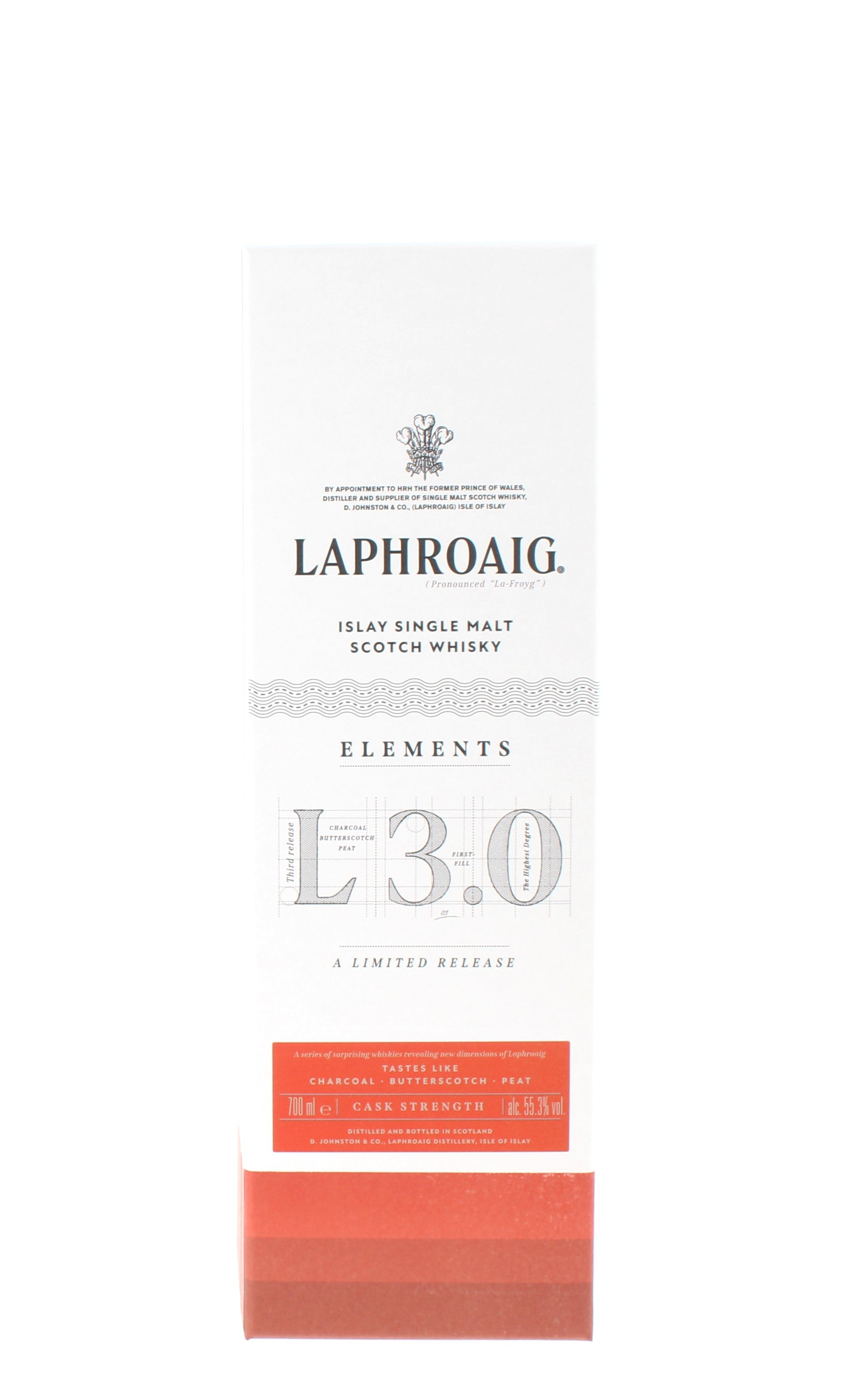 Laphroaig Elements 3.0 Limited Release Cask Strength Single Malt - 70cl 55.3%