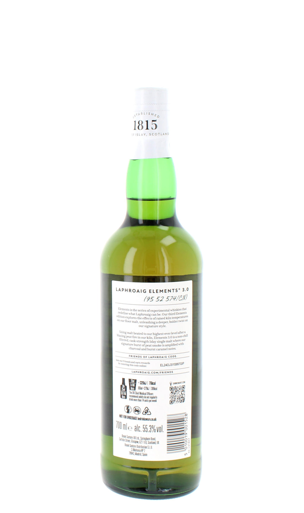Laphroaig Elements 3.0 Limited Release Cask Strength Single Malt - 70cl 55.3%