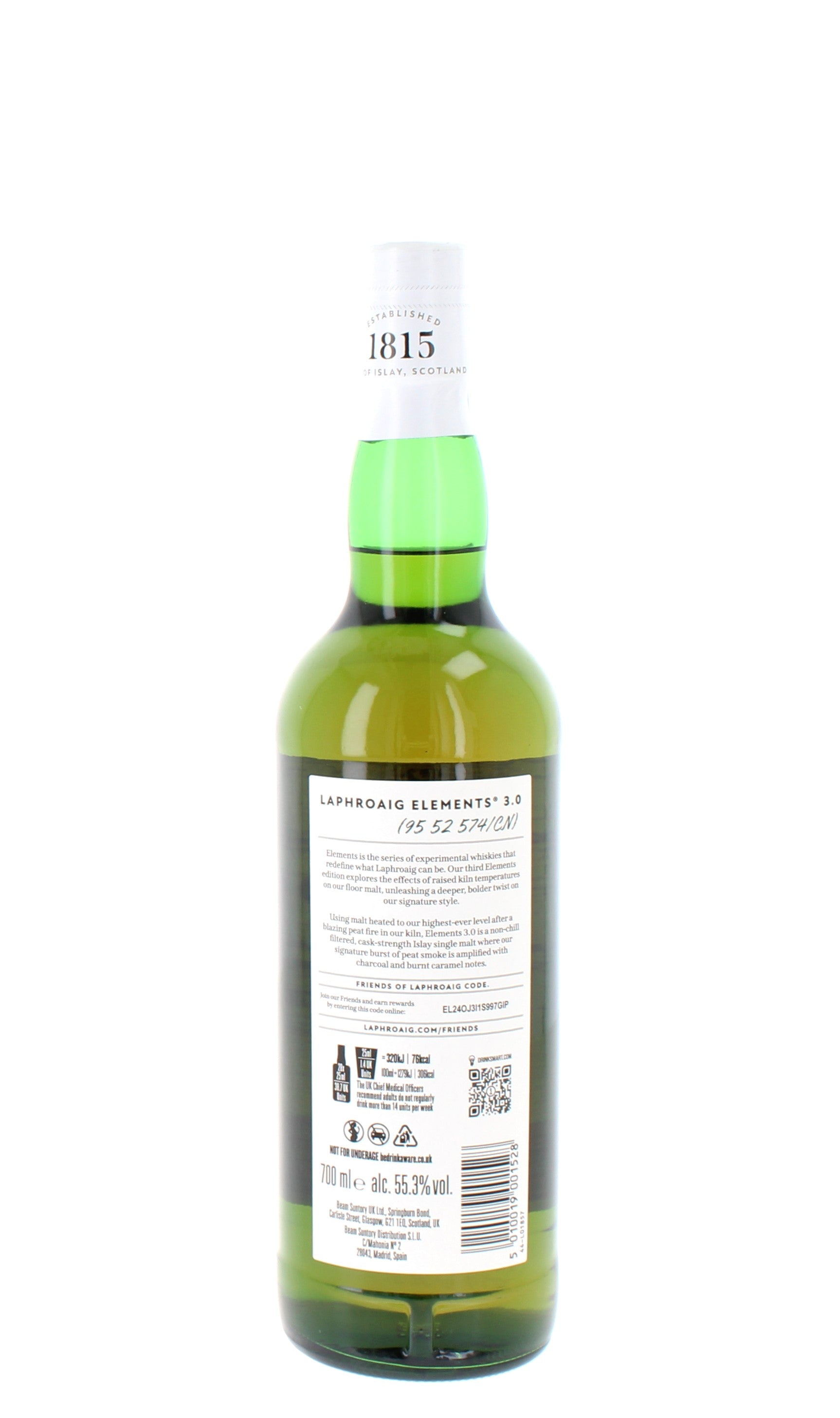 Laphroaig Elements 3.0 Limited Release Cask Strength Single Malt - 70cl 55.3%