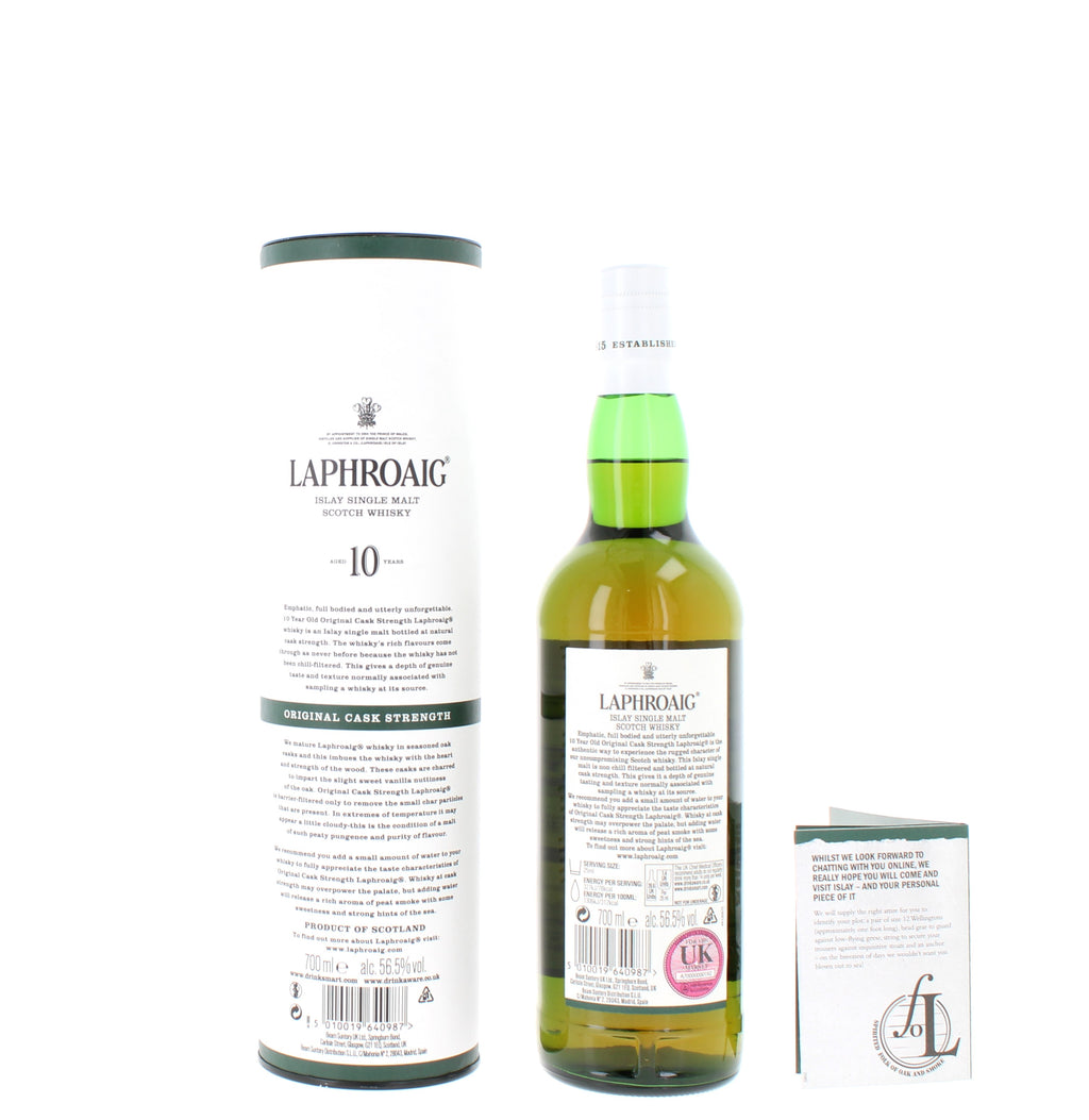Laphroaig 10 Year Old Cask Strength Batch 15 Single Malt Scotch Whisky - 70cl 56.5%