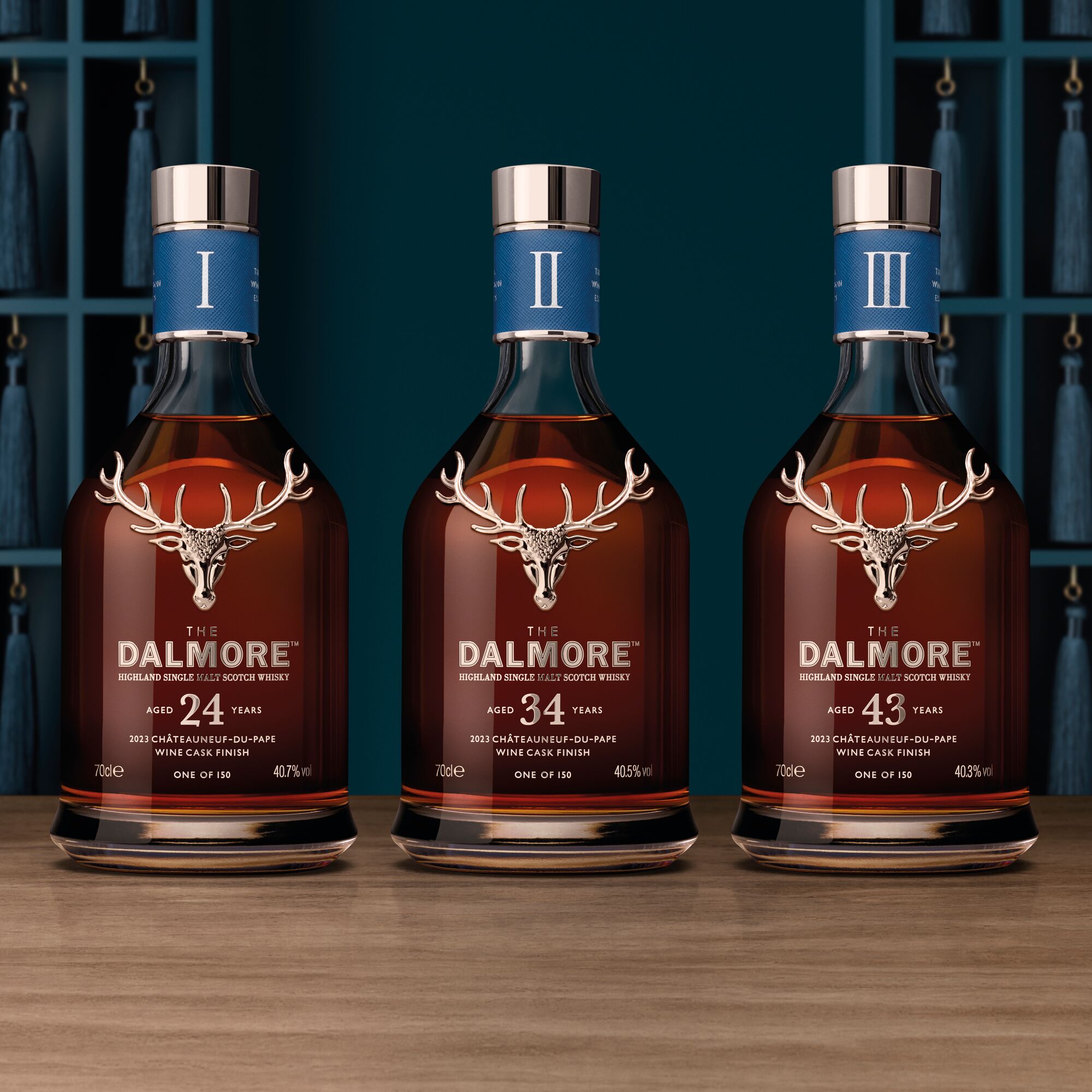The Dalmore 24, 34 and 43 Year Old Cask Curation Series - The Red
