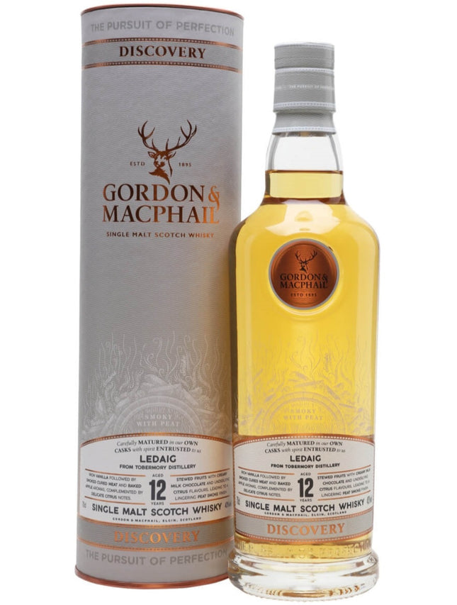Ledaig 12 Year Old Discovery Gordon & Macphail Single Malt Scotch Whisky - 70cl 43%