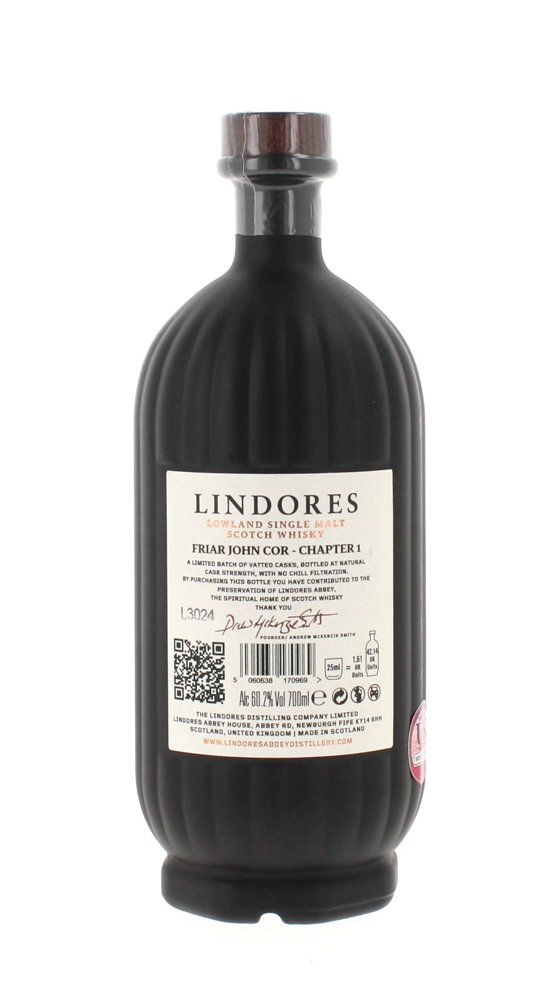 Lindores Abbey Friar John Cor Cask Strength Congregation Chapter 1 - 70cl 60.2%