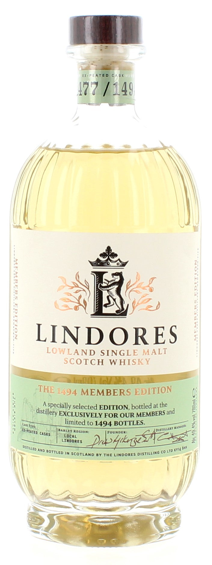 Lindores Abbey - 1494 Members Edition #2 - 70cl 49.4%