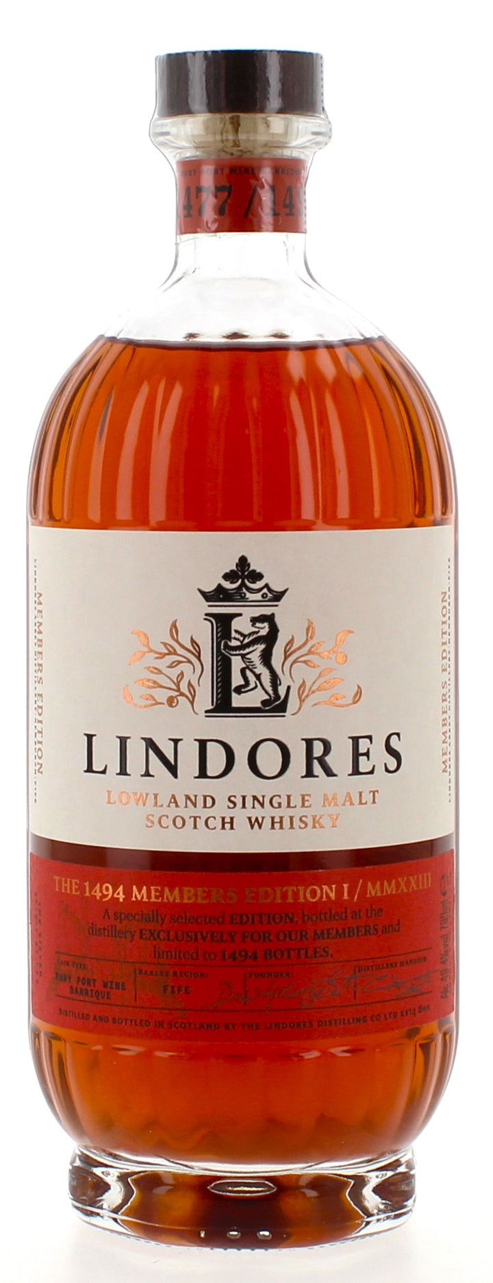 Lindores Abbey The 1494 Members Collection No.4 Ruby Port Barrique - 70cl 49.4%