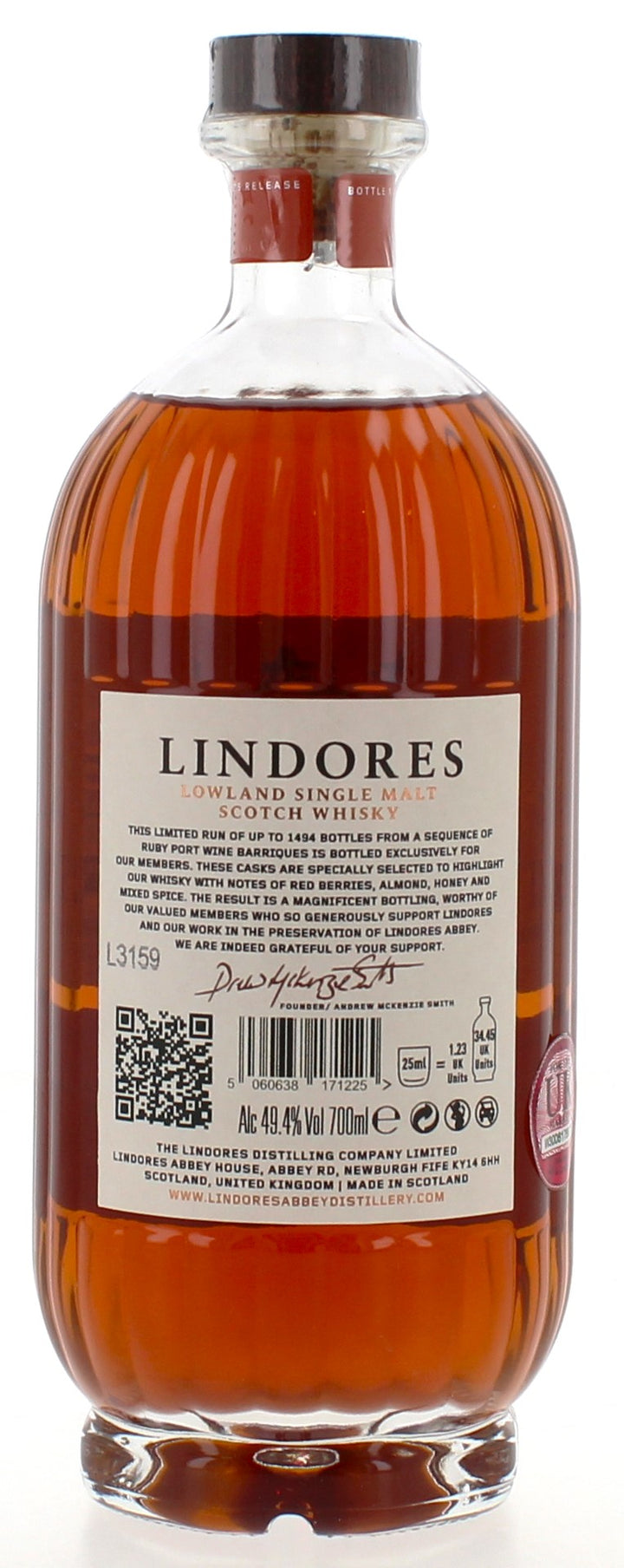 Lindores Abbey The 1494 Members Collection No.4 Ruby Port Barrique - 70cl 49.4%