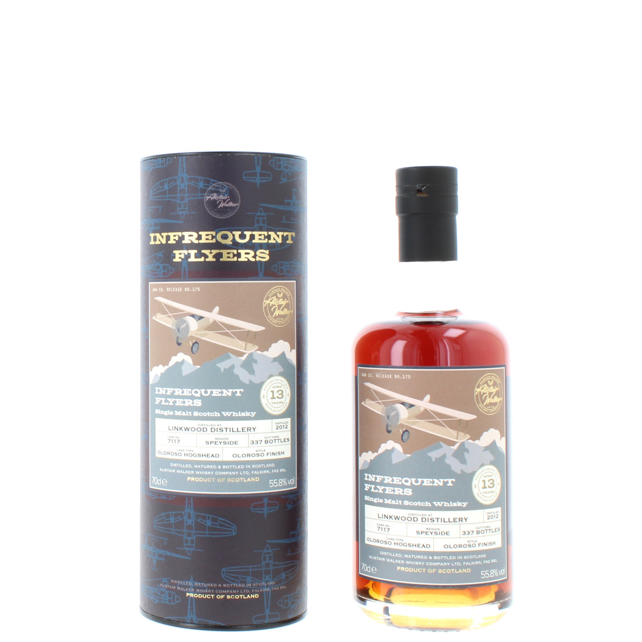 Linkwood 13 Year Old 2012 (Cask No 7117) Infrequent Flyers Single Malt - 70cl 55.8%