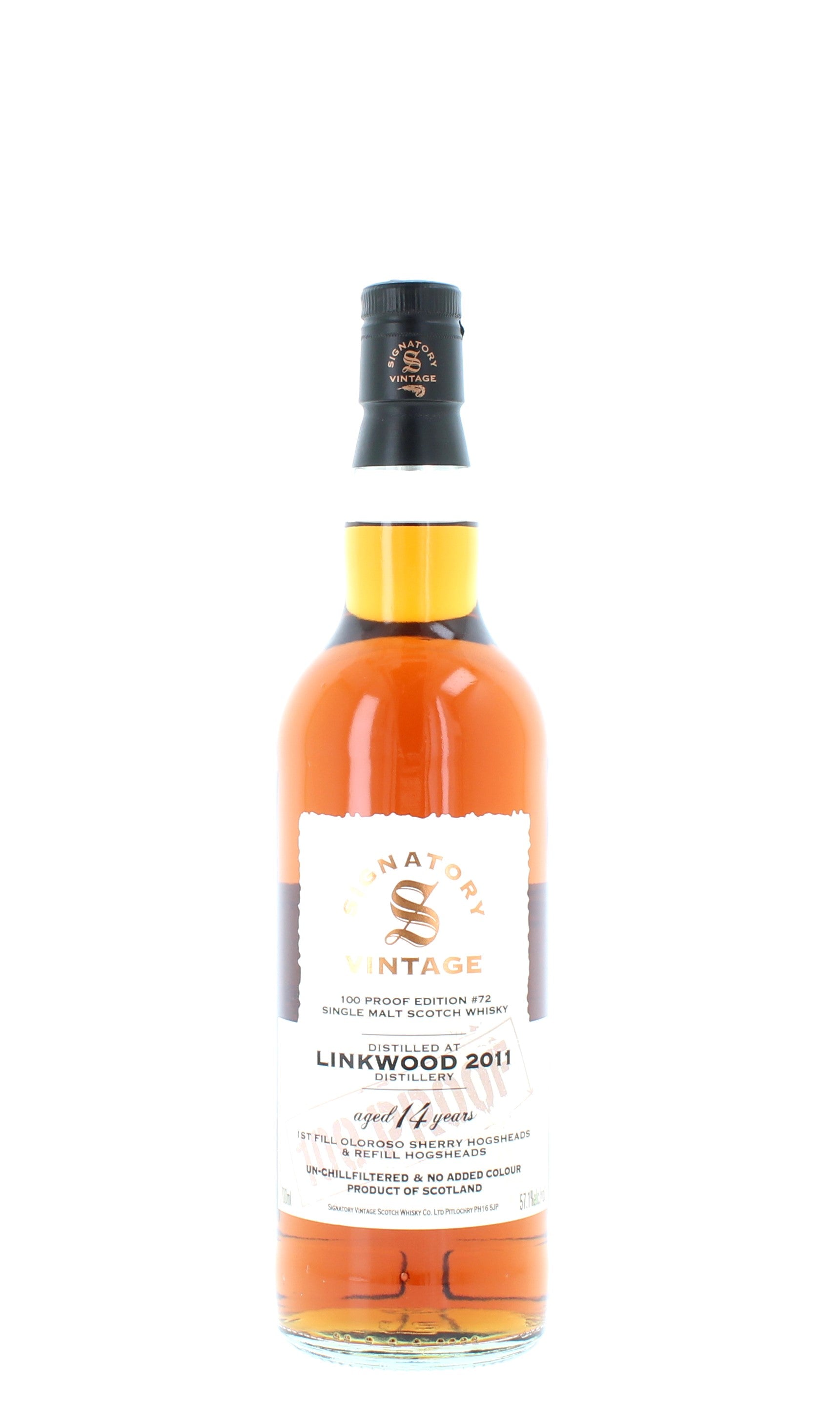 Linkwood 14 Years Old 2011 Signatory Vintage 100 Proof #72 - 70cl 57.1%