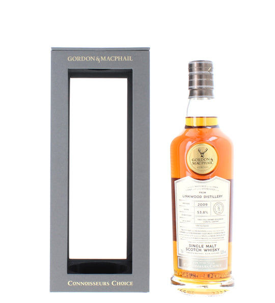 Linkwood 15 Year Old 2009 Connoisseurs Choice  (Gordon & MacPhail) Single Malt - 70cl 53.8%