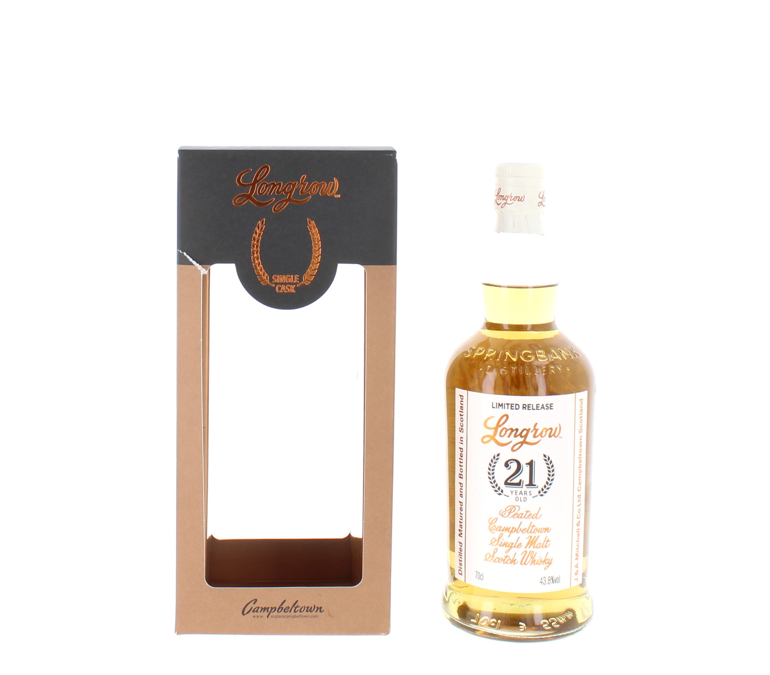 Longrow 21 Year Old Single Cask Single Malt Scotch Whisky - 70cl 43.8%