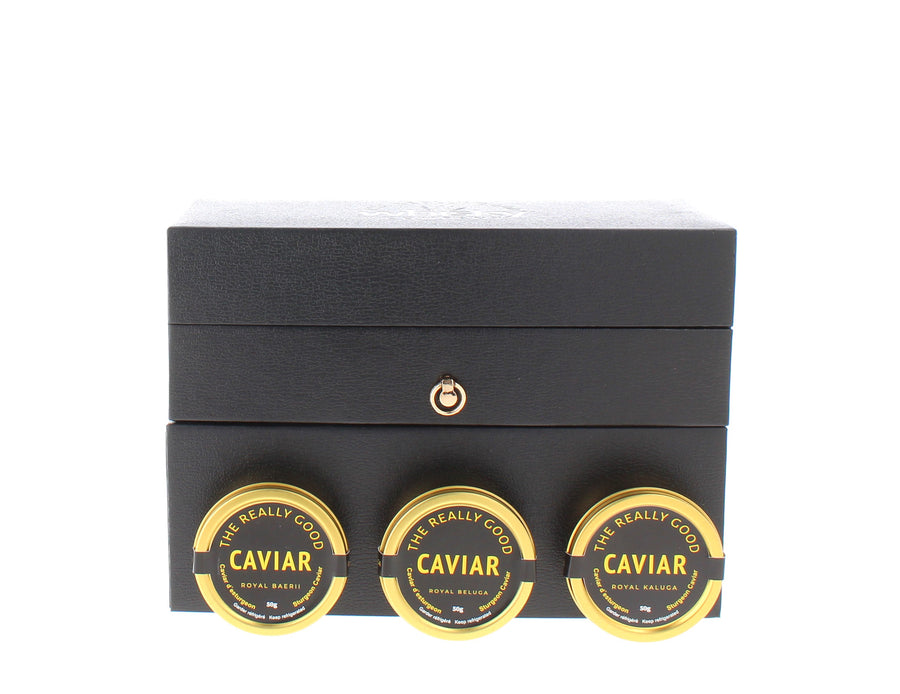 Luxury Whisky & Caviar Gift Set – 10 × 3cl Whisky Drams & 3 × 50g