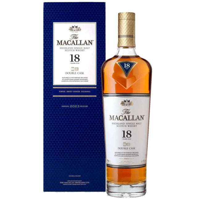 Macallan 18 Year Old Double Cask 2023 Annual Release Single Malt Scotch Whisky - 70cl 43%
