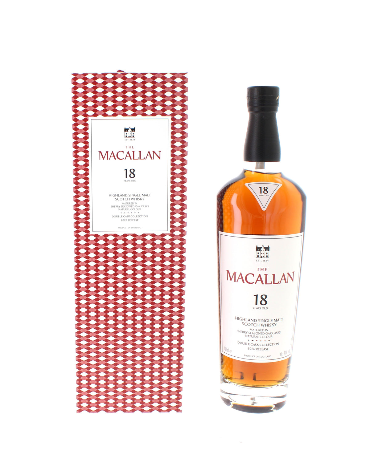 Macallan 18 Year Old Double Cask 2026 Release Single Malt - 70cl 43%