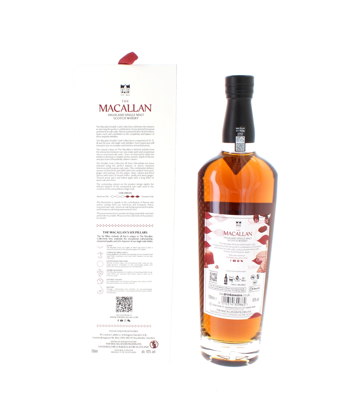 Macallan 18 Year Old Double Cask 2026 Release Single Malt - 70cl 43%