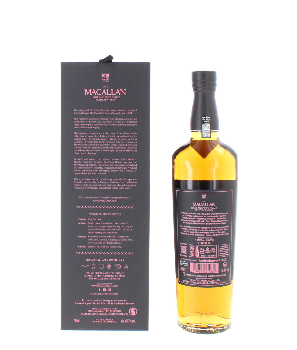 The Macallan Harmony Collection Inspired by Fresh Coconut Single Malt - 70cl 46.3%