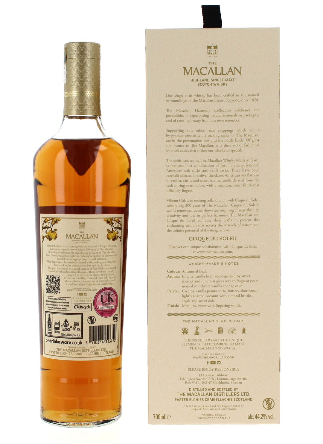 Macallan The Harmony Collection Vibrant Oak Single Malt - 70cl 44.2%