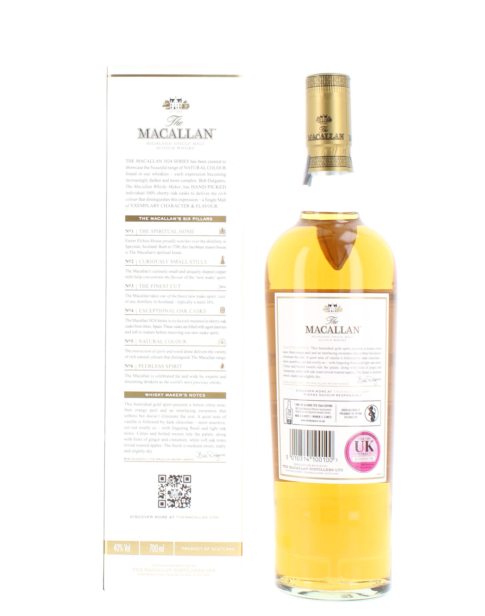 【限定品】MACALLAN GOLD 1824ミニボトル 限定品】MACALLAN GOLD 1824ミニボトル