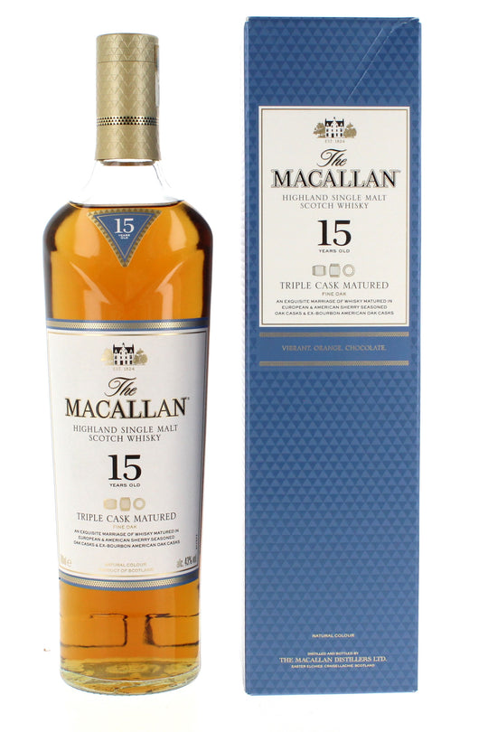 Macallan 15 Year Old Triple Cask Matured - 70cl 43%