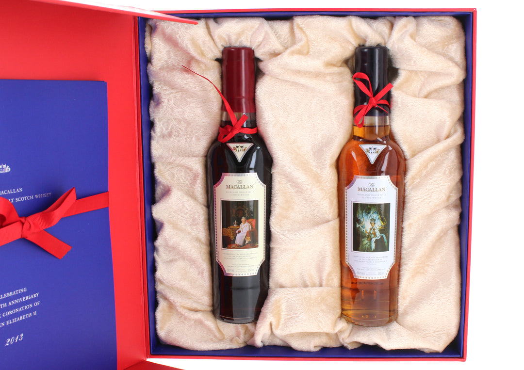 Macallan 60th Anniversary Queen Elizabeth Coronation Whisky (35cl x 2) 58.1%