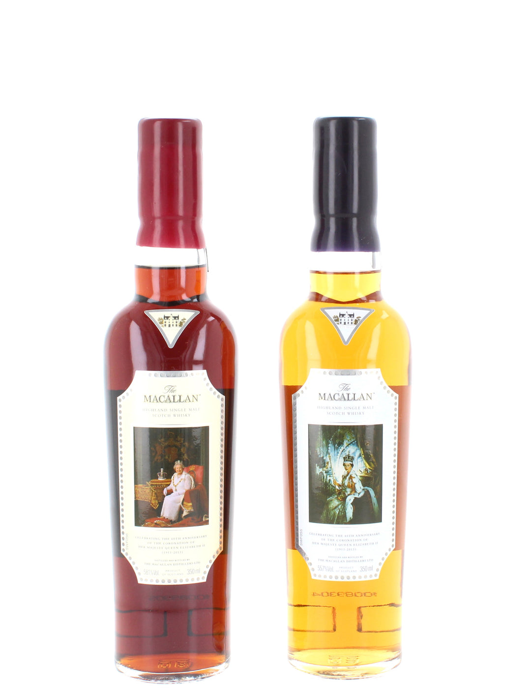 Macallan 60th Anniversary Queen Elizabeth Coronation Whisky (35cl x 2) 58.1%