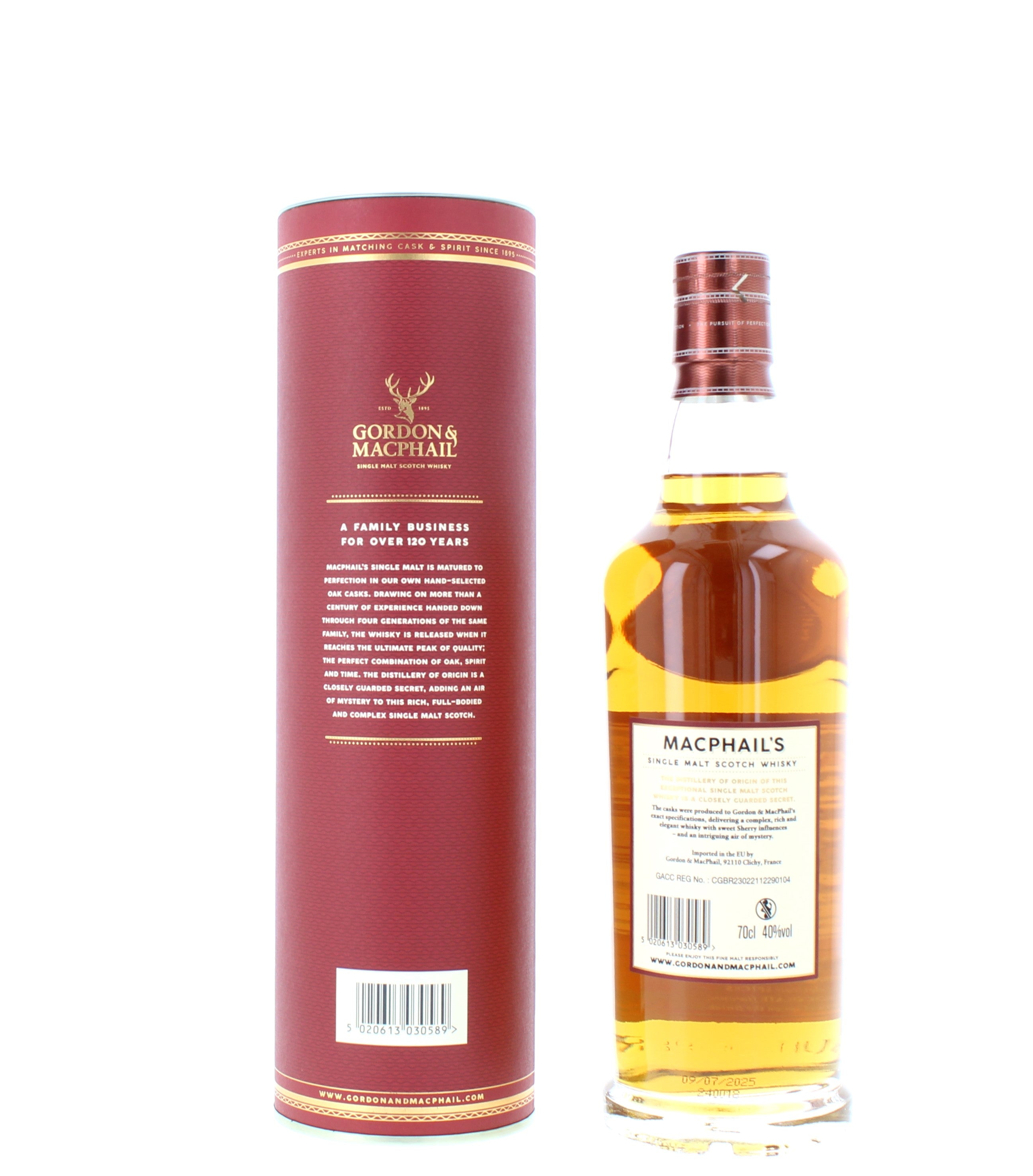 MacPhails 15 Year Old Gordon MacPhail Single Malt - 70cl 40%