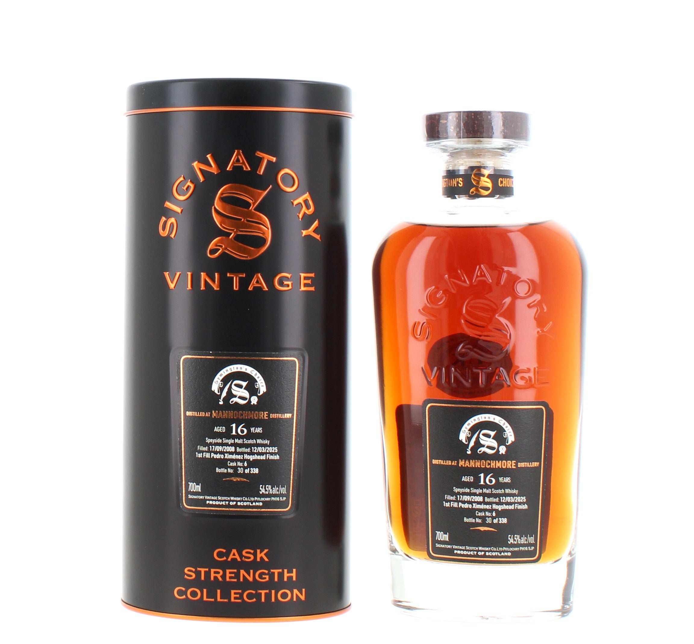 Mannochmore 16 Year Old 2008 Symington's Choice #6 - 70cl 54.5%