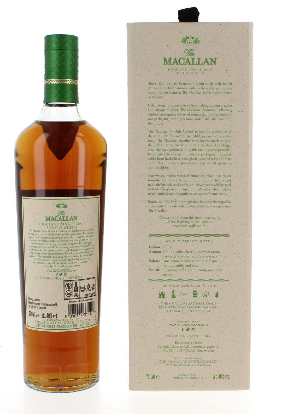 Macallan The Harmony Collection Smooth Arabica Speyside Single Malt Scotch Whisky - 70cl 40%