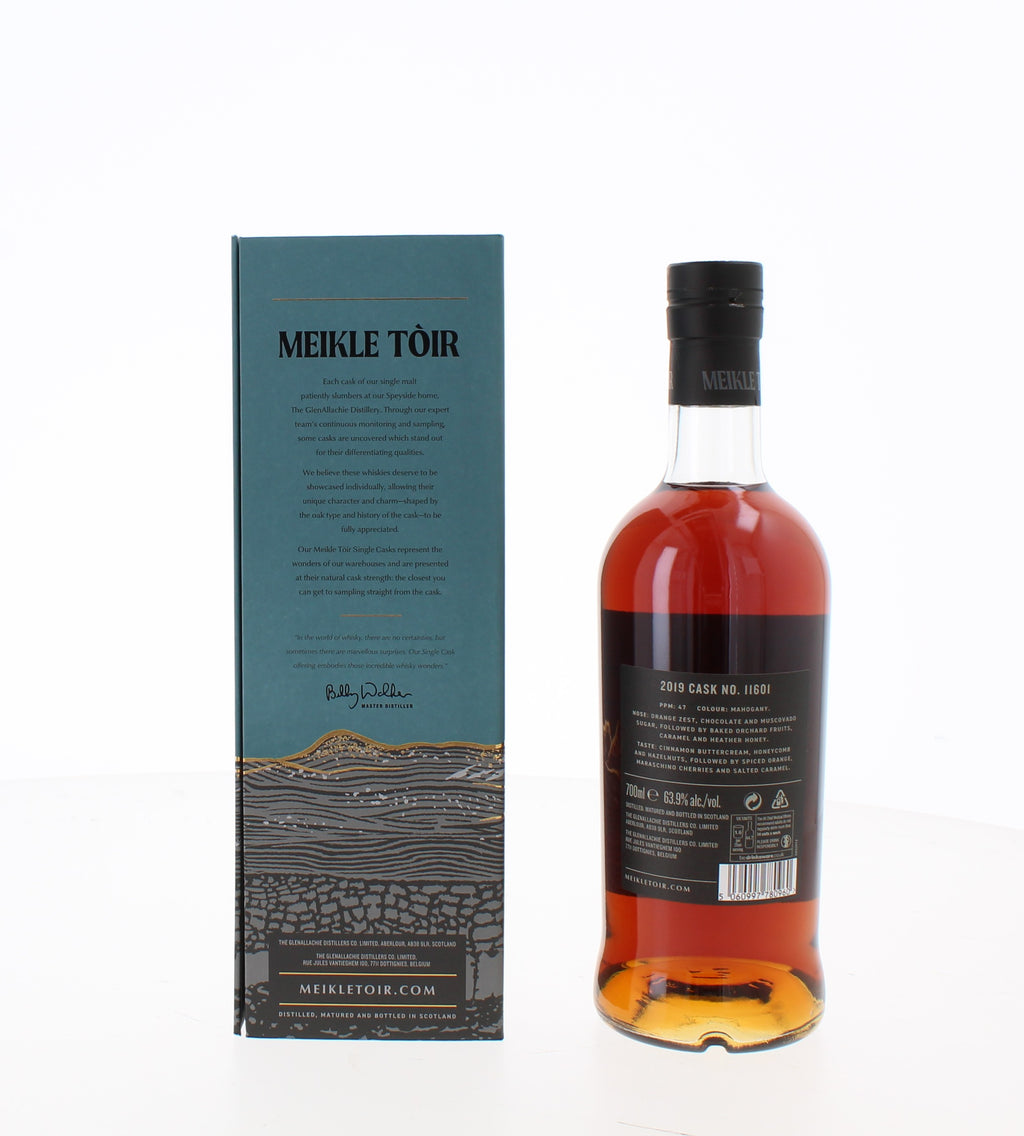 Meikle Toir 7 Year Old 2019 Single Cask Speyside Peated Single Malt - 70cl 63.9%