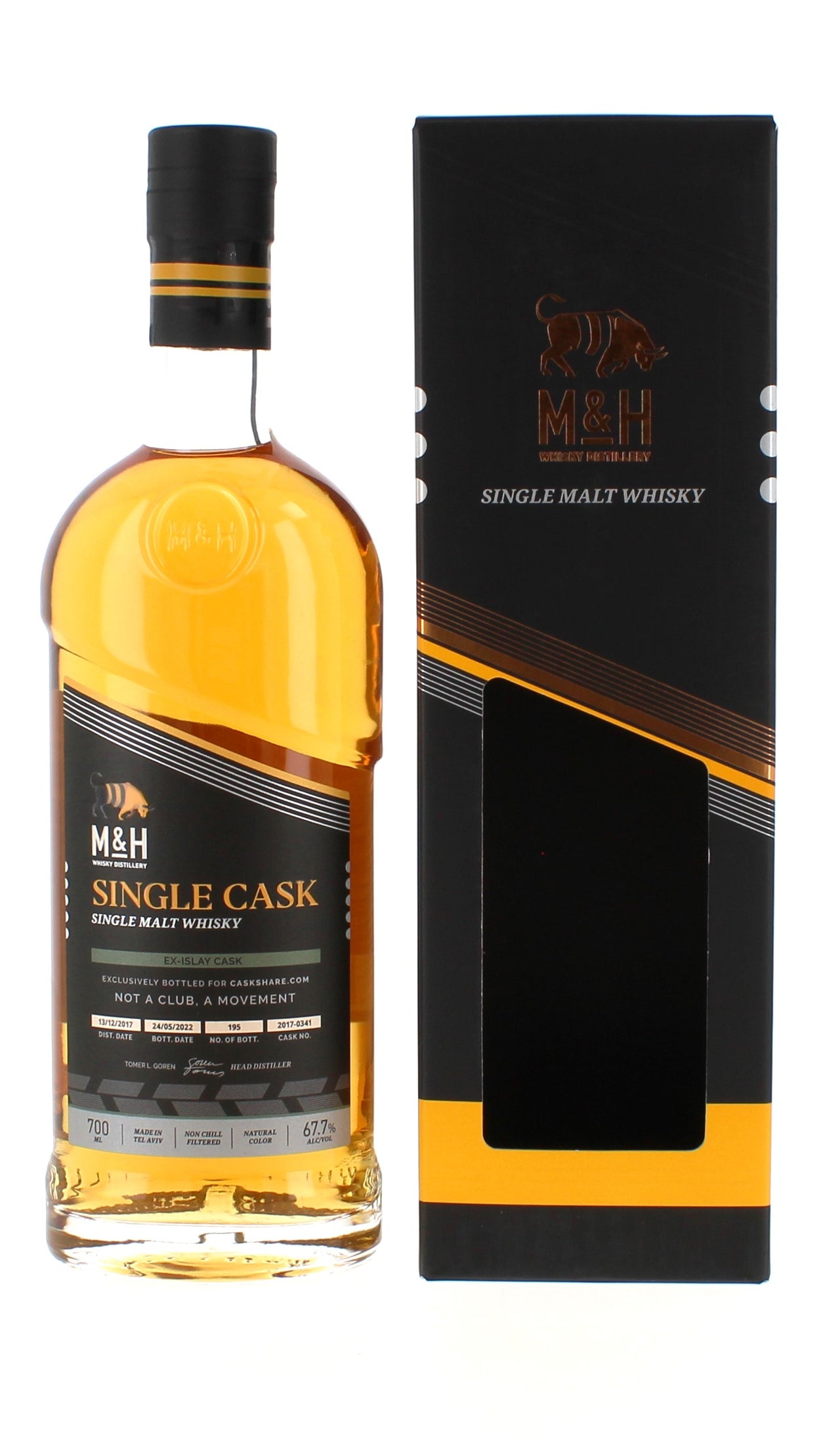 Milk & Honey 2017 Ex-Islay Single Cask - 70cl 67.7%