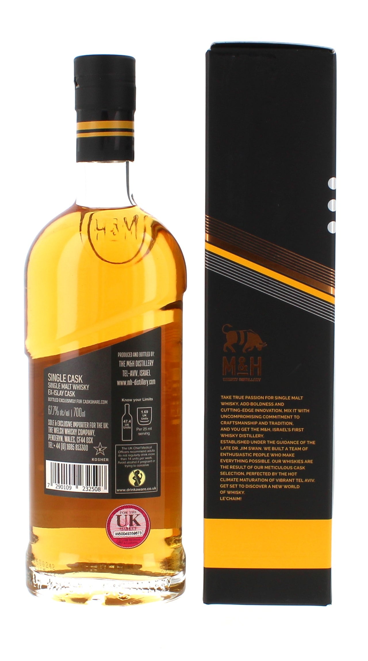 Milk & Honey 2017 Ex-Islay Single Cask - 70cl 67.7%