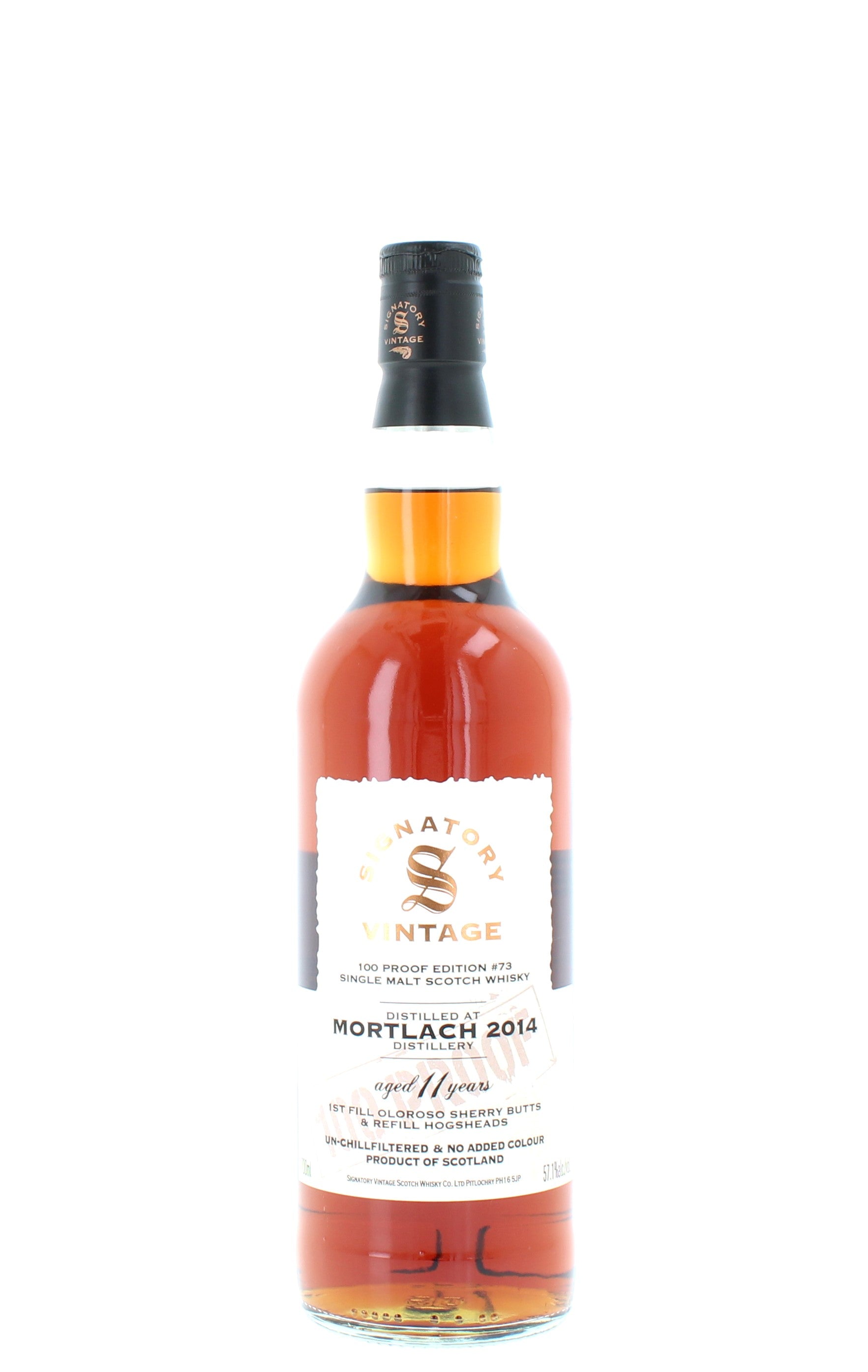 Mortlach 11 Year Old 2014 Signatory Vintage 100 Proof #73 - 70cl 57.1%