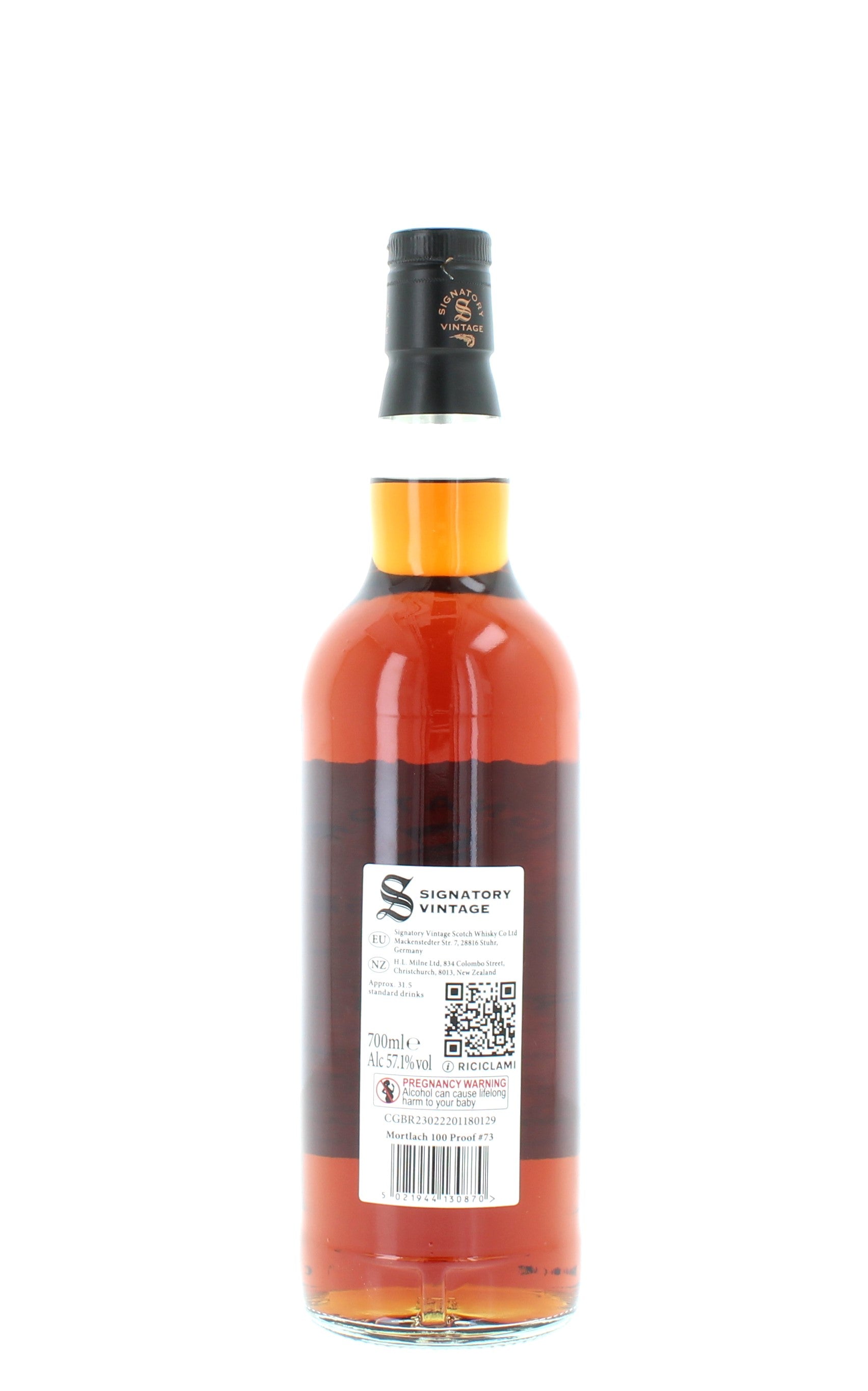 Mortlach 11 Year Old 2014 Signatory Vintage 100 Proof #73 - 70cl 57.1%