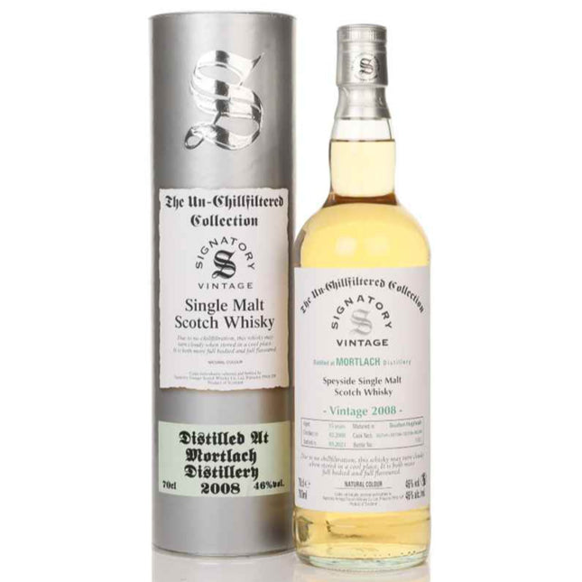 Mortlach 15 Year Old 2008 Signatory Unchillfiltered Collection Single Malt Scotch Whisky - 70cl 46%