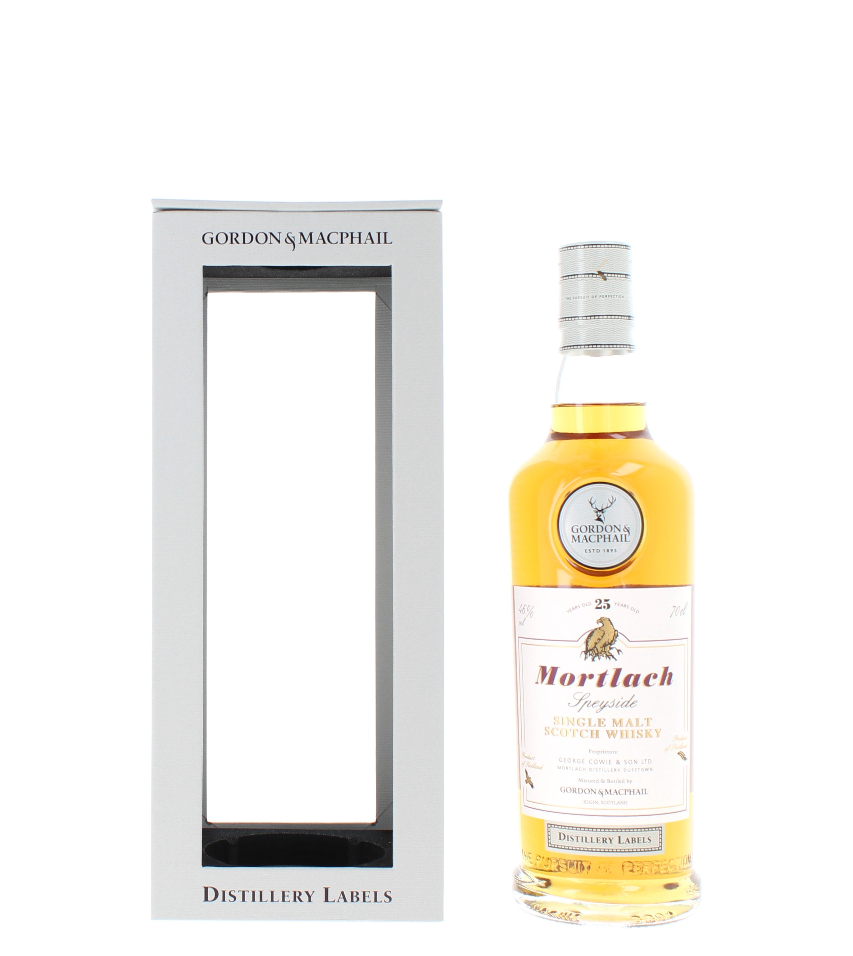 Mortlach 25 Year Old Distillery Labels Gorden & MacPhail Single
