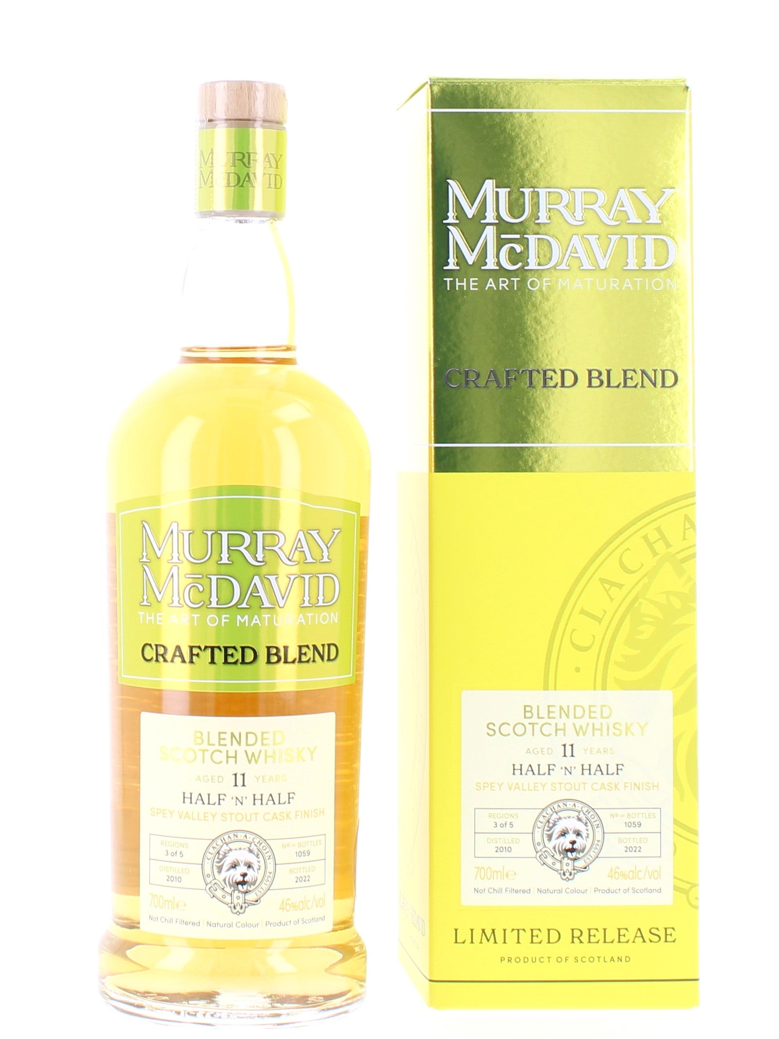 Half n Half 11 Year Old 2010 Blended Scotch Whisky Murray McDavid - 70cl 46%