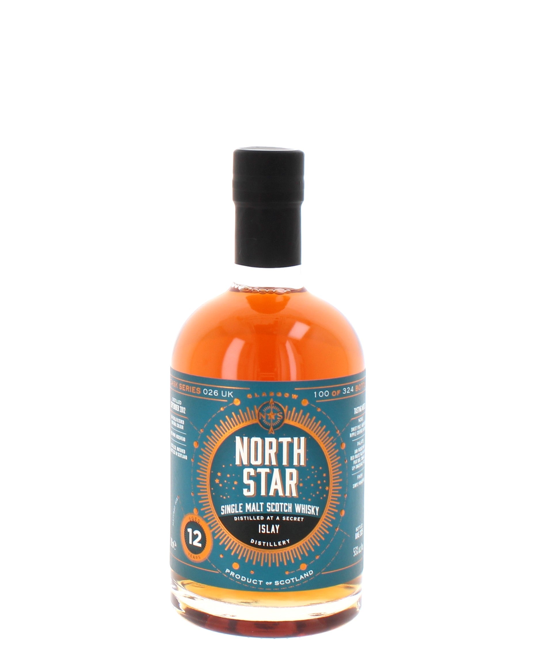 North Star 12 Year Old, Secret Islay 2012 Series #26 Single Malt - 70cl 53%