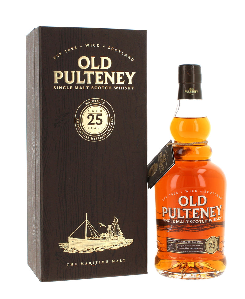 Old Pulteney 25 Year Old - (Brown Box) 70cl 46%