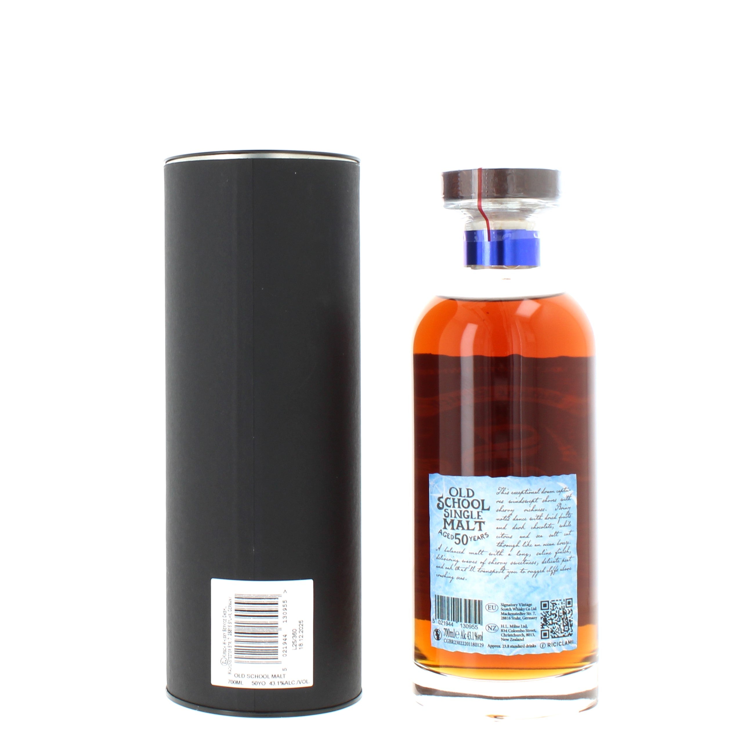 Old School Single Malt 50 Year Old Coastal Edition Signatory Vintage - 70cl 43.1%