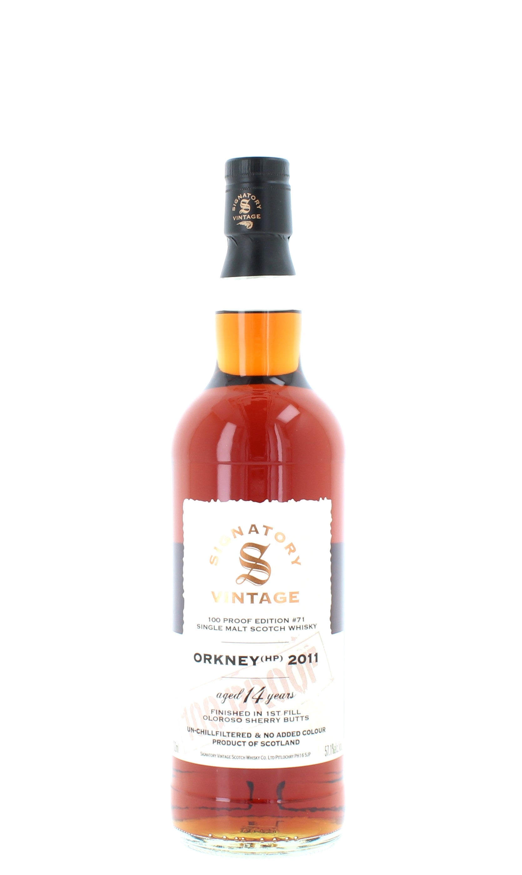 Orkney 14 Year Old (HP) 2011 Signatory Vintage 100 Proof #71 - 70cl 57.1%
