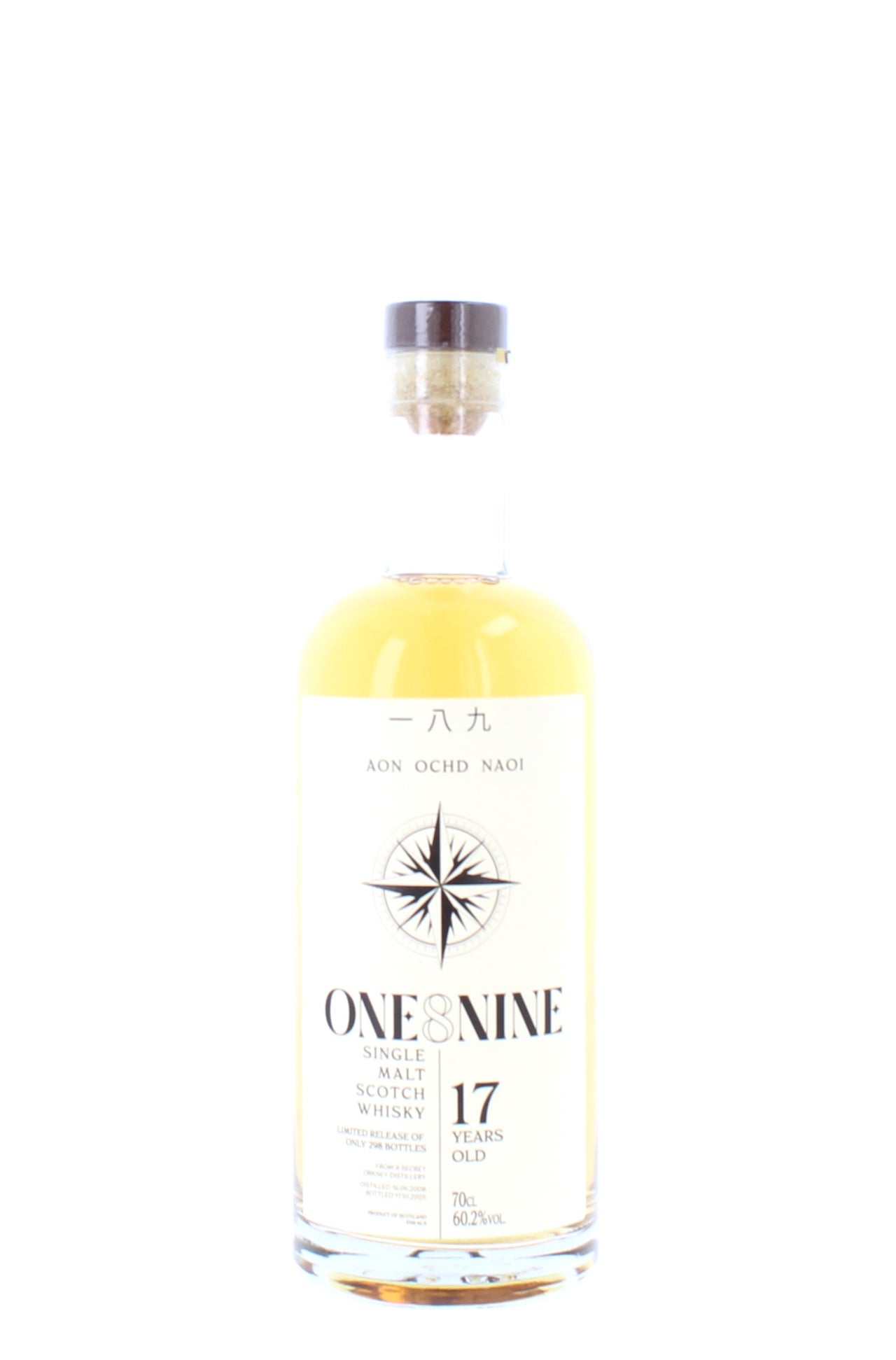 ‘Secret’ Orkney 17 Year Old 2008 One8Nine Single Malt - 70cl 60.2%