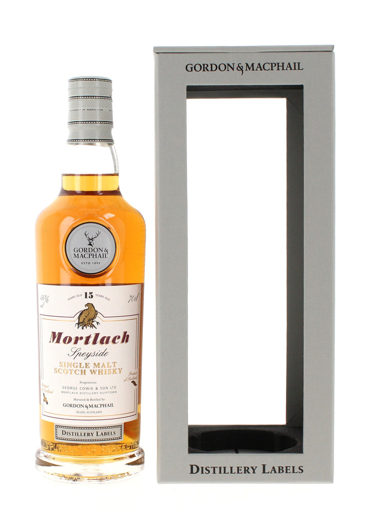 Mortlach 15 Year Old Distillery Labels Gordon & MacPhail Single Malt Scotch Whisky - 70cl 46%