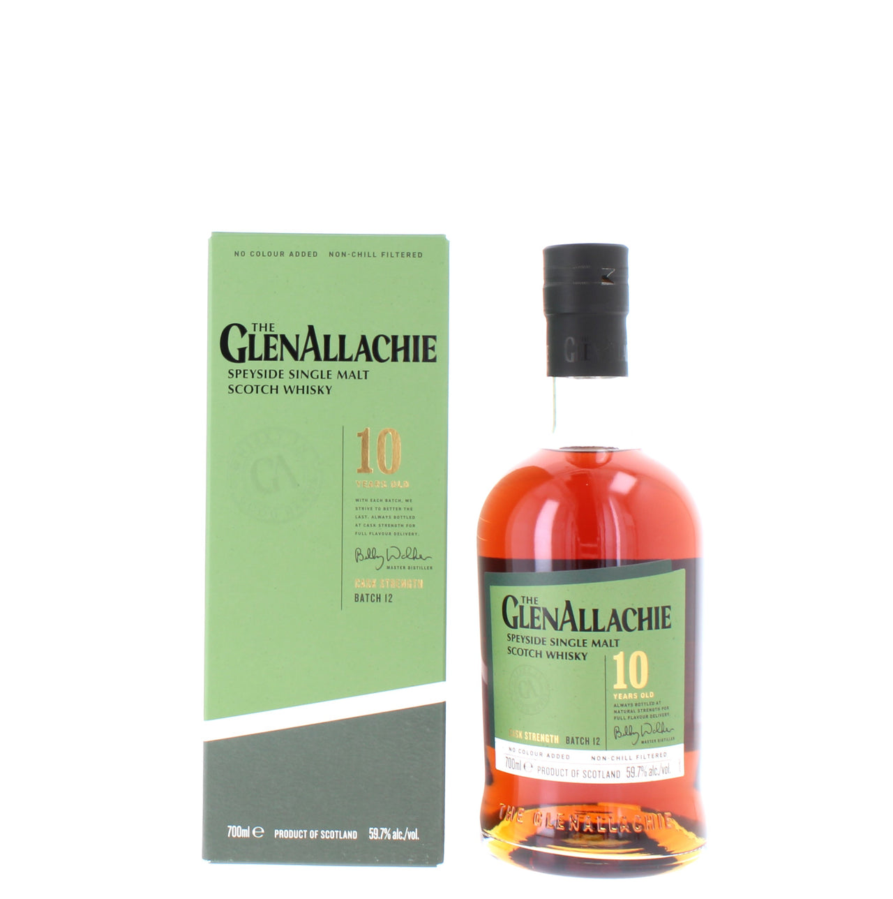 The GlenAllachie 10 Year Old Cask Strength Batch 12 Single Malt - 70cl 59.7%