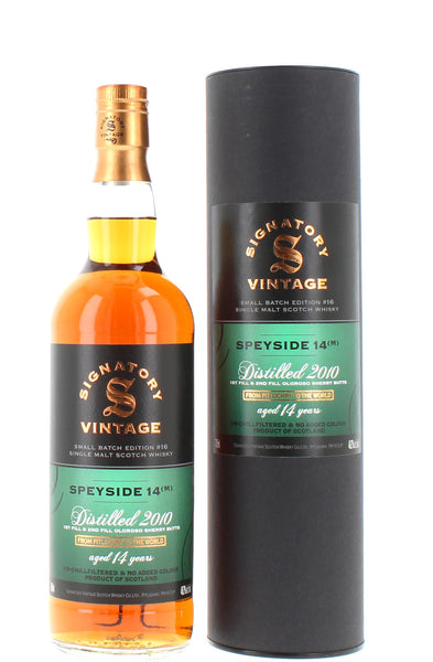 Signatory Vintage Small Batch Edition Speyside M 14 Year Old #16 2010