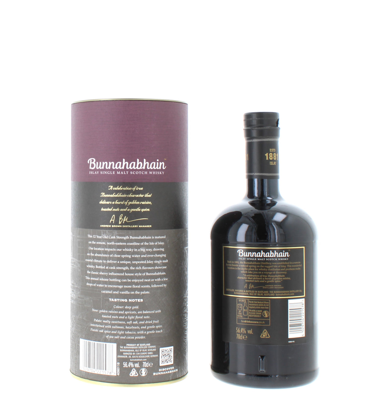 Bunnahabhain 12 Year Old Cask Strength 2025 Edition Single Malt - 70cl - 56.4%