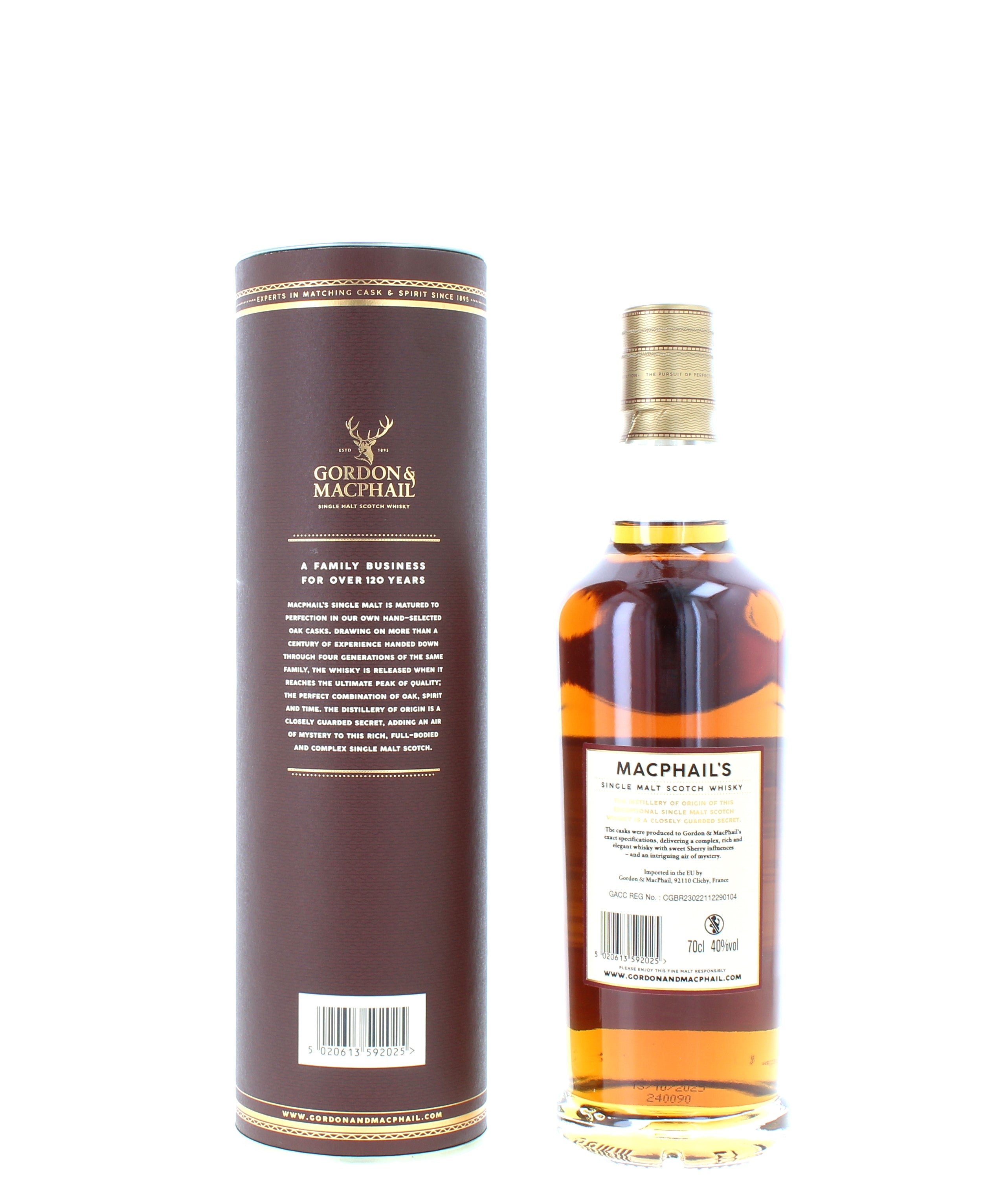 MacPhails 21 Year Old Gordon & Macpail Single Malt - 70cl 40%