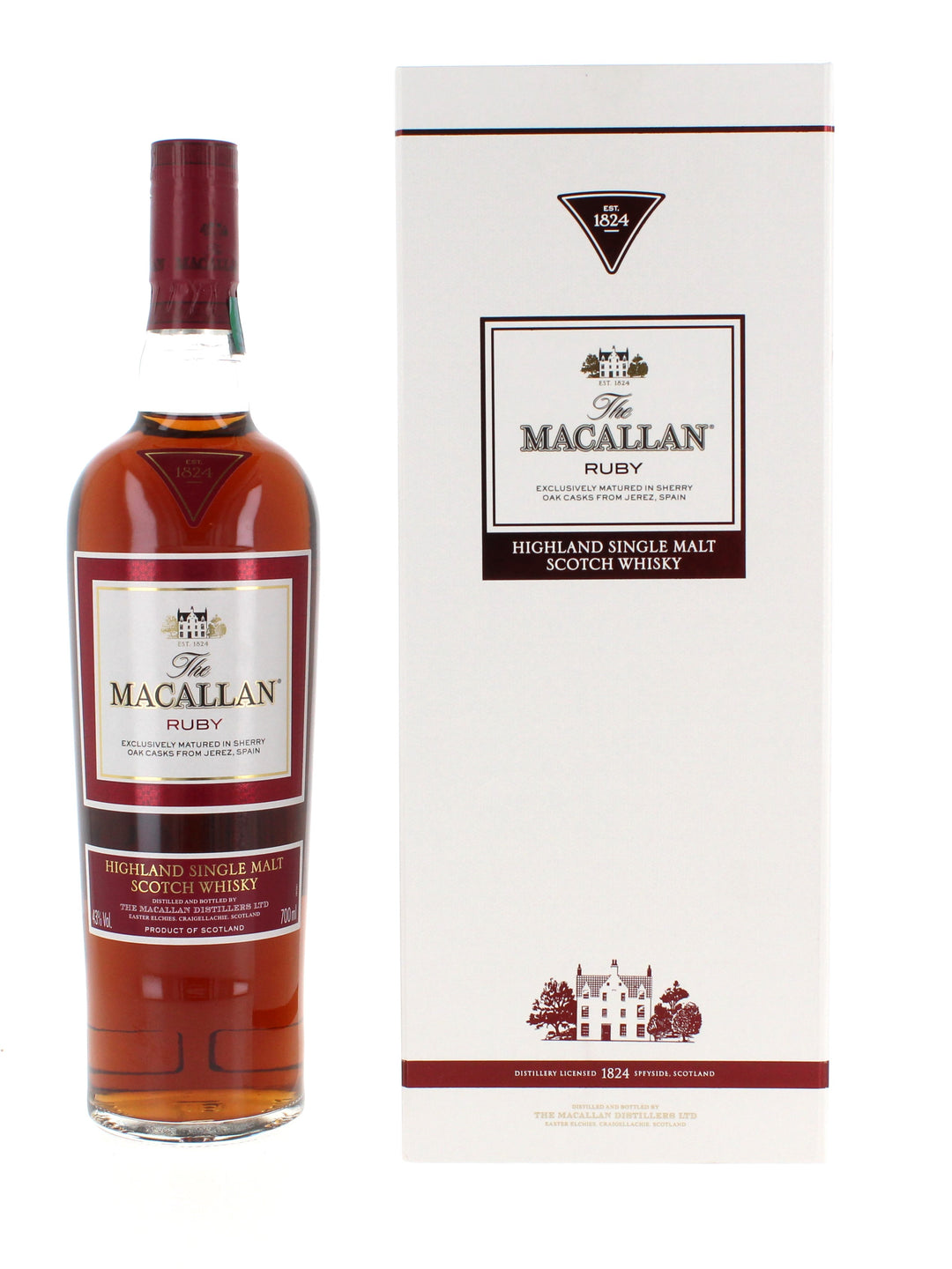 Macallan 1824 Series Collection Whisky set 70cl x 4 (Ruby, Amber, Sienna & Gold)