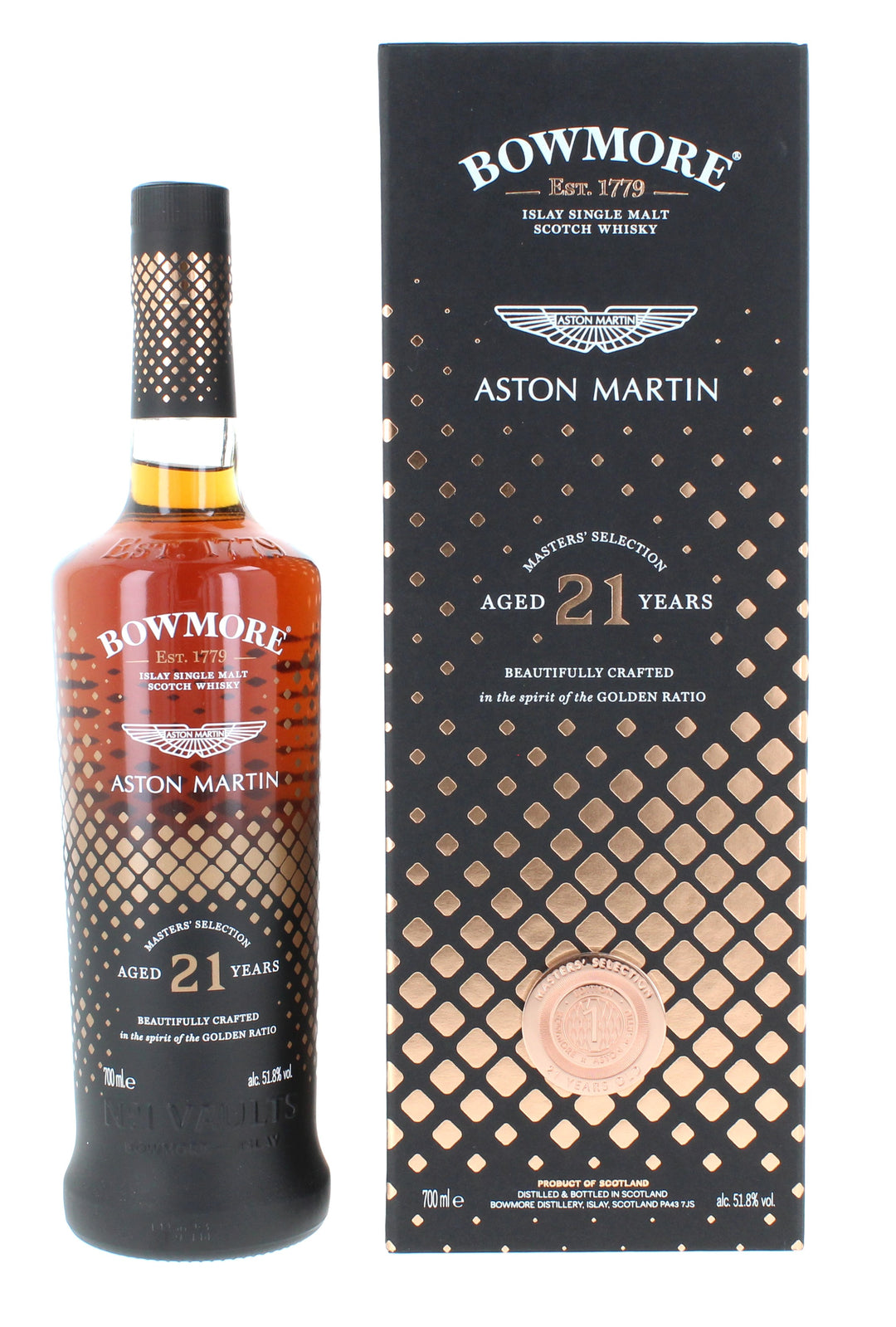 Bowmore Aston Martin Masters' Selection Edition 1 - 3 (21 Year Old, 22 Year Old, 22 Year Old) 3*70cl