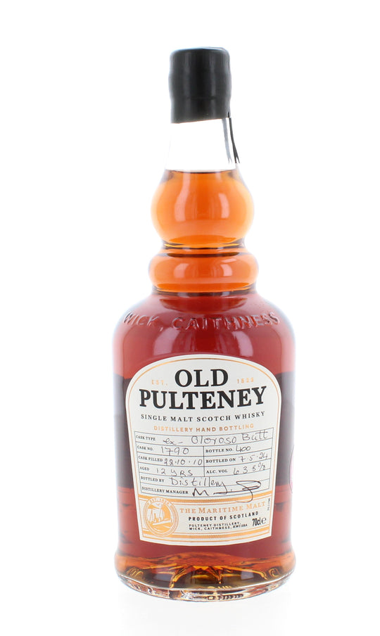 Old Pulteney 12 Year Old Distillery Hand Filled Cask 1790 Single Malt Scotch Whisky - 70cl 63.8%