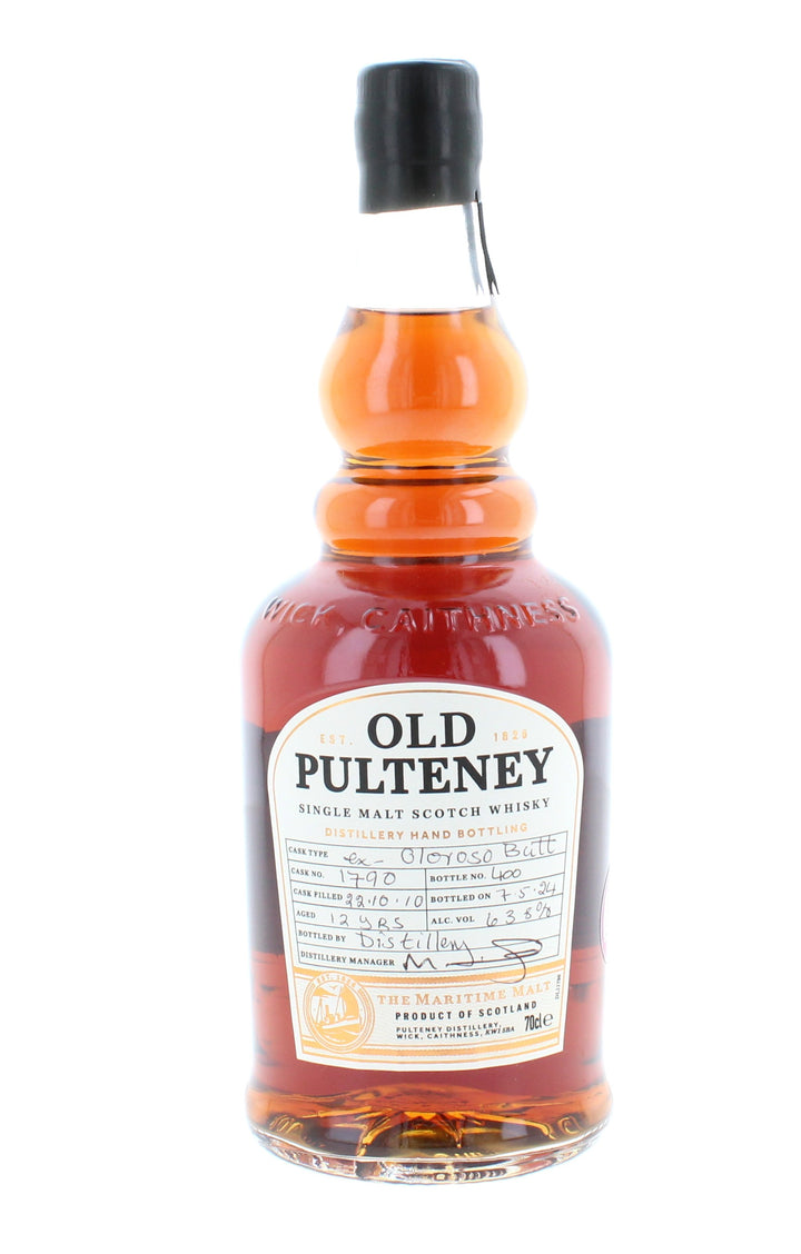 Old Pulteney 12 Year Old Distillery Hand Filled Cask 1790 Single Malt Scotch Whisky - 70cl 63.8%